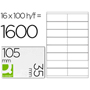 Q-CONNECT ETIQUETA ILC 105x35mm 16x100-PACK KF10653